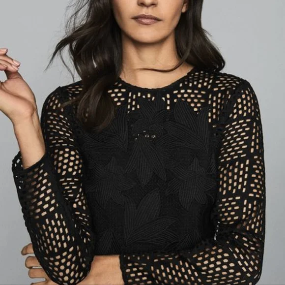 NWT REISS | Lace Mini Dress - Picture 5 of 11